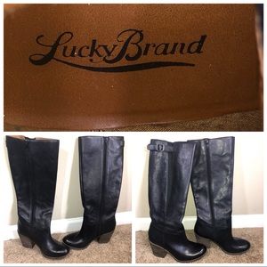 Lucky brand leather boots!